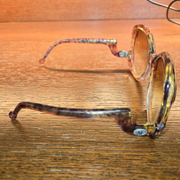 Diane von Furstenberg Sparta Vintage Sunglasses 1970s Oversized Tortoise Shell - Picture 4 of 9